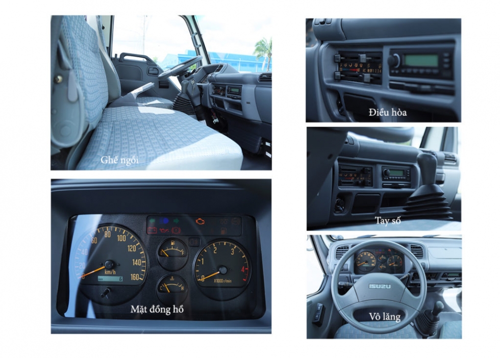 Nội thất xe Isuzu 4 chân