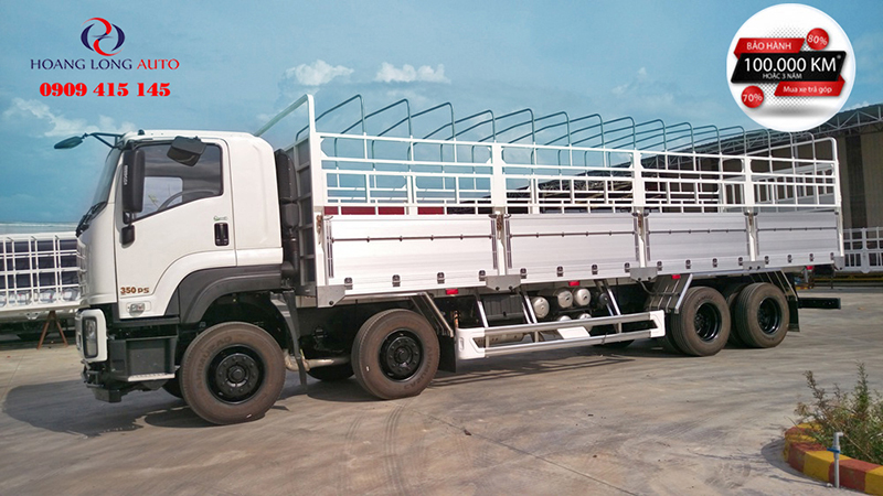 Xe tải Isuzu Vĩnh Phát 4 chân thùng bạt